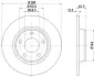 Тормозной диск HELLA PAGID 8DD355104171 (фото 4)