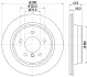 Диск гальмівний задній 298x20mm BMW E39 96-03 HELLA PAGID 8DD355104611 (фото 4)
