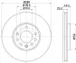 Тормозной диск HELLA PAGID 8DD355104682 (фото 1)