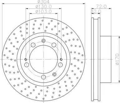 Тормозной диск HELLA PAGID 8DD355104731