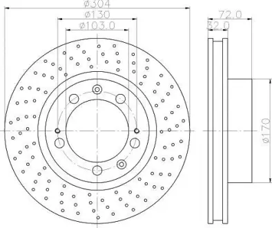 Тормозной диск HELLA PAGID 8DD355104741