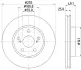 Тормозной диск HELLA PAGID 8DD355104891 (фото 4)