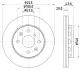 Тормозной диск HELLA PAGID 8DD355105011 (фото 4)