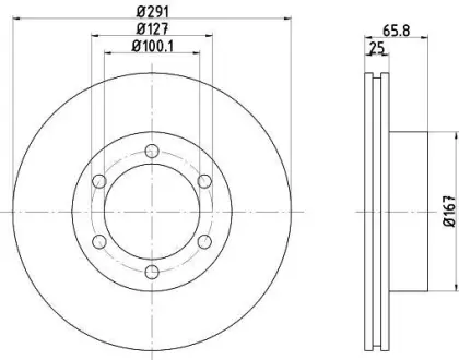 Тормозной диск HELLA PAGID 8DD355105431