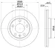 Диск гальмівний VW Passat 96-00 HELLA PAGID 8DD355105531 (фото 4)