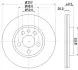 Диск гальмівний перед. Fiat Scudo 96- HELLA PAGID 8DD355105621 (фото 4)