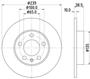 Тормозной диск HELLA PAGID 8DD355105701