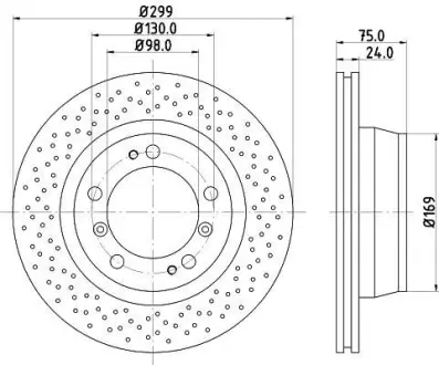 Тормозной диск HELLA PAGID 8DD355106991