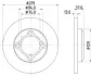 Тормозной диск HELLA PAGID 8DD355109041 (фото 4)