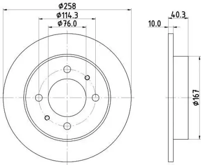 Тормозной диск HELLA PAGID 8DD355109061