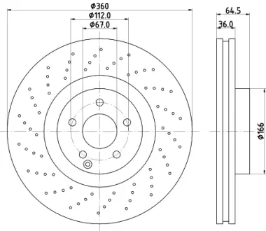 Тормозной диск HELLA PAGID 8DD355109492