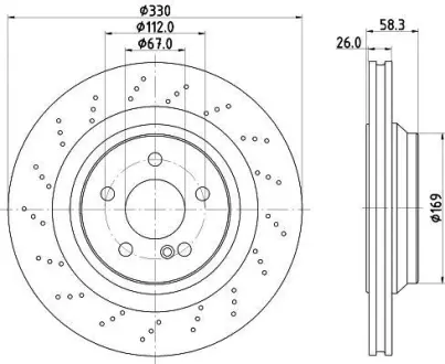 Тормозной диск HELLA PAGID 8DD355109501