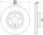 Диск гальмівний PRO перед. прав. Audi Q7 3.0TDI/Porsce Cayenne/VW Touareg 3.0TDI-6.0TDI 09.02- HELLA PAGID 8DD355109781 (фото 4)