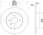 Диск гальмівний зад. 264x10x42.2 Opel Meriva 1.6I 16V, 1.7DTI/CDTI, 1.8 03.05- HELLA PAGID 8DD355110271 (фото 4)