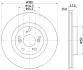 Тормозной диск HELLA PAGID 8DD355110301 (фото 4)