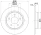Тормозной диск HELLA PAGID 8DD355110911 (фото 4)