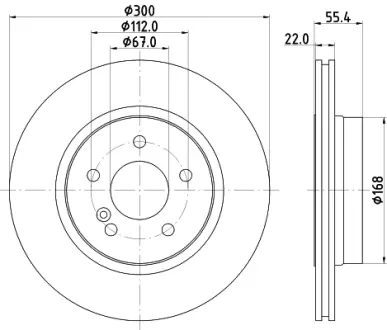 Тормозной диск HELLA PAGID 8DD355111852