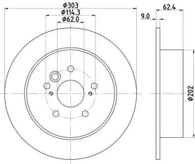 Тормозной диск HELLA PAGID 8DD355112401