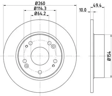 Тормозной диск HELLA PAGID 8DD355112461