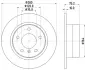Тормозной диск HELLA PAGID 8DD355112641 (фото 4)