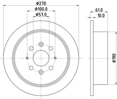 Тормозной диск HELLA PAGID 8DD355112831