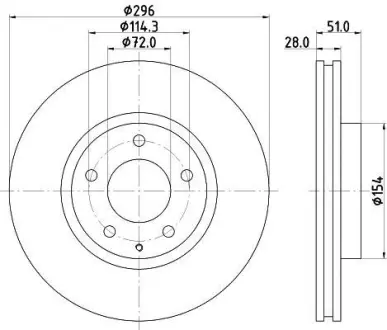 Тормозной диск HELLA PAGID 8DD355112891