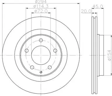 Тормозной диск HELLA PAGID 8DD355113371