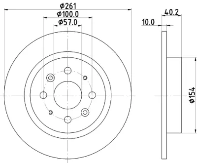 Тормозной диск HELLA PAGID 8DD355114081