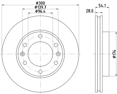 Тормозной диск HELLA PAGID 8DD355114341