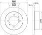 Тормозной диск HELLA PAGID 8DD355114821 (фото 1)