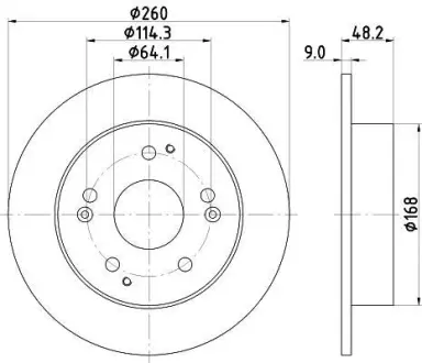 Тормозной диск HELLA PAGID 8DD355115031