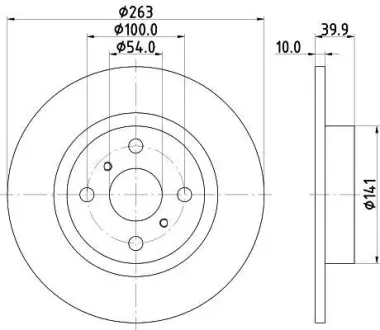 Тормозной диск HELLA PAGID 8DD355115671