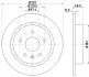 Гальмівний диск задн. Opel Insignia 08-, Saab 9-5 1.4-2.4 08- HELLA PAGID 8DD355116831 (фото 4)