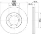Тормозной диск HELLA PAGID 8DD355117041 (фото 1)