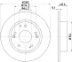 Тормозной диск HELLA PAGID 8DD355117091 (фото 4)