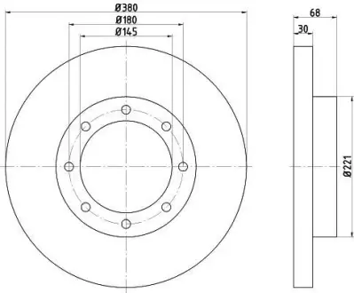 Тормозной диск HELLA PAGID 8DD355117521