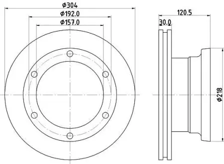 Тормозной диск HELLA PAGID 8DD355117541