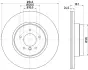Диск гальмівний задній BMW X5 E70, X6 E71 04-14 HELLA PAGID 8DD355117761 (фото 4)