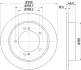Тормозной диск HELLA PAGID 8DD355117941 (фото 4)