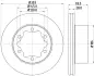 Диск гальмівний зад. DB Sprinter 5T 06-/Crafter HELLA PAGID 8DD355118061 (фото 4)