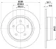 Гальмівний диск задн. Ford C-Max, 10- HELLA PAGID 8DD355118211 (фото 4)