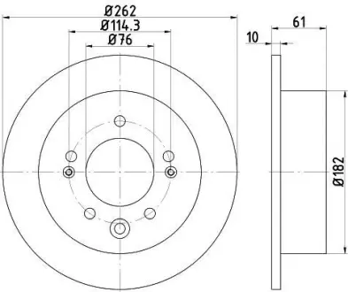Тормозной диск HELLA PAGID 8DD355118331