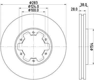 Тормозной диск HELLA PAGID 8DD355118441