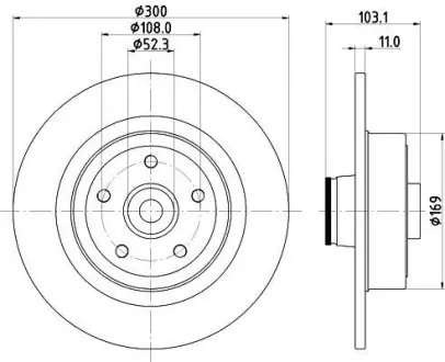 Тормозной диск HELLA PAGID 8DD355120121
