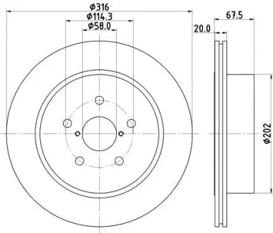 Тормозной диск HELLA PAGID 8DD355120201