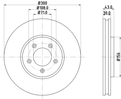 Тормозной диск HELLA PAGID 8DD355122132