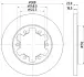 HELLA PRO FORD диск гальм. задн. TRANSIT 15- HELLA PAGID 8DD355122831 (фото 4)