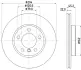 HELLA BMW диск гальм. передній MINI 1,6-2,0 10- HELLA PAGID 8DD355122931 (фото 4)
