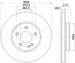 HELLA PRO DB гальмівний диск передн. W447 HELLA PAGID 8DD355126511 (фото 4)