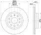 HELLA PRO HIGH CARBON AUDI диск гальмівний перед.(280x22) (вентил.) A3 03- VW Golf V, Caddy 04- HELLA PAGID 8DD355127991 (фото 1)